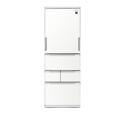 SHARP夏普504公升自動除菌離子左右開任意門五門典雅白冰箱SJ-MW51KT-W