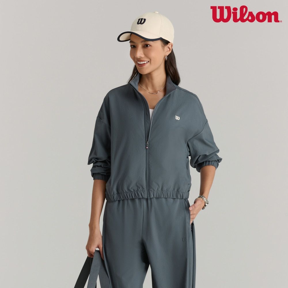 【Wilson威爾森】Bagel Jacket 女款 服飾 外套 暮藍色/沙色 (暮藍色)