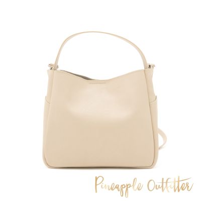 Pineapple Outfitter-溫婉知性真皮兩用包 -白色