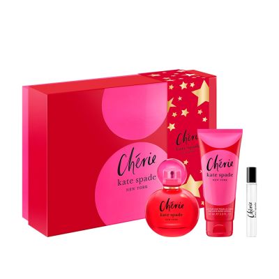 【KATE SPADE】啵啵巴黎淡香精禮盒(淡香精100ml+7.5ml+身體乳100ml)