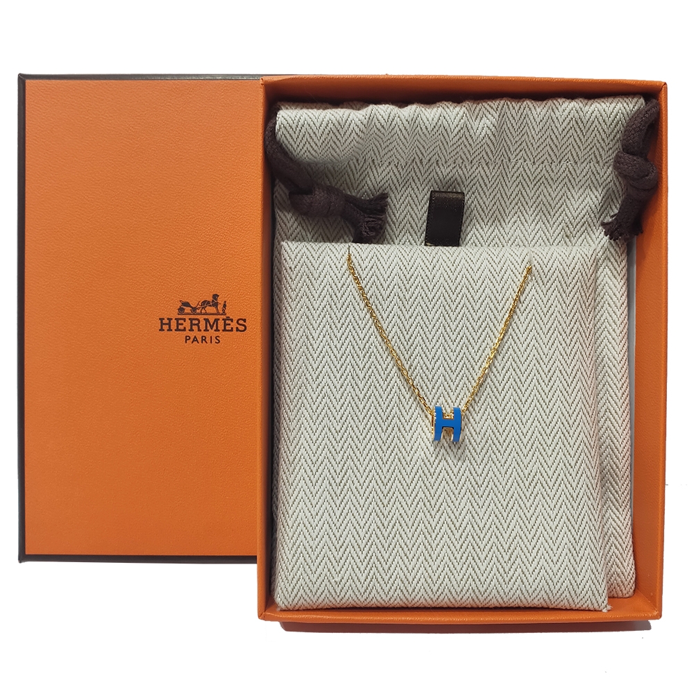 Hermes 愛馬仕】H147992F 73 經典Mini Pop H立體簍空橢圓LOGO