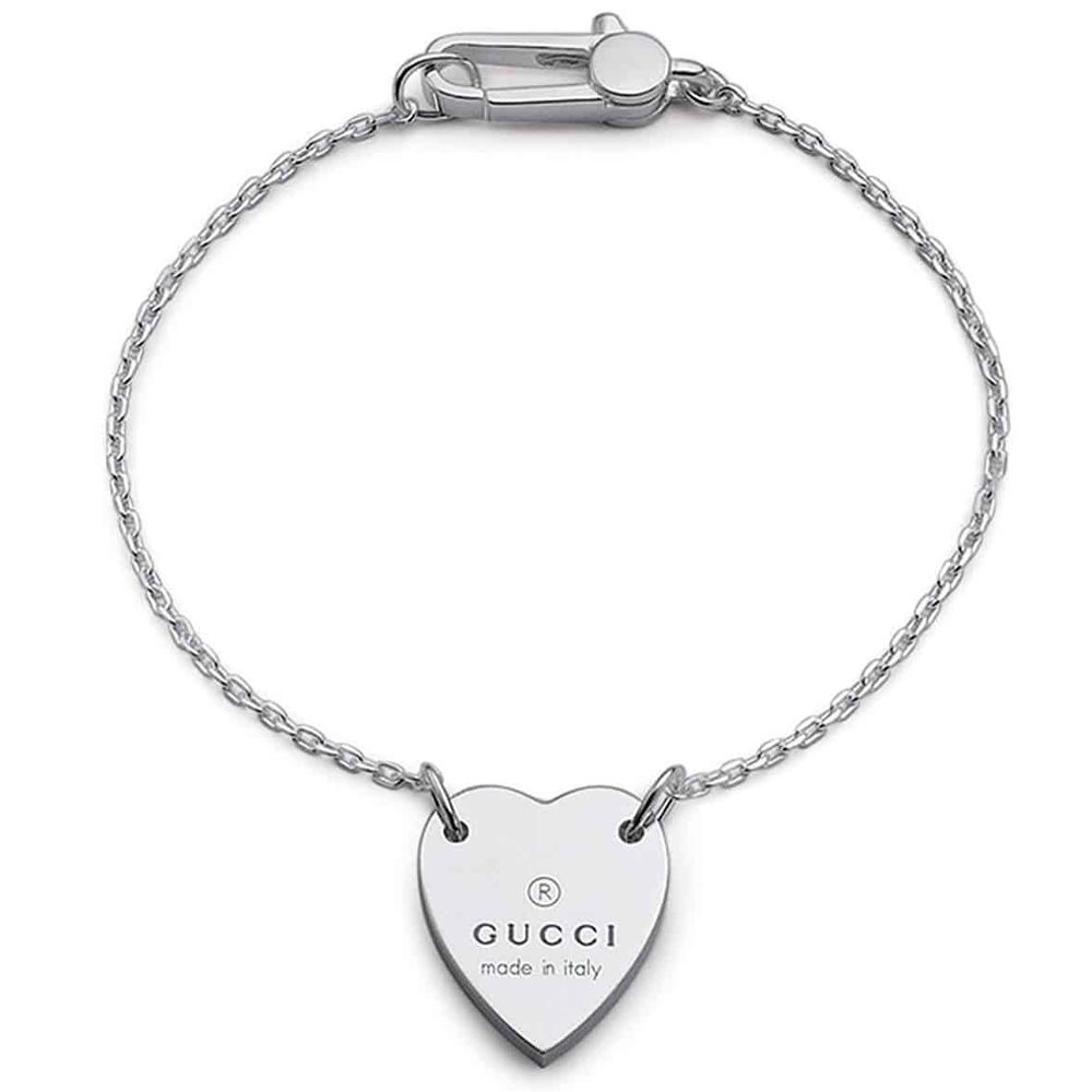 GUCCI 古馳 Trademark系列 心形手鍊 925純銀