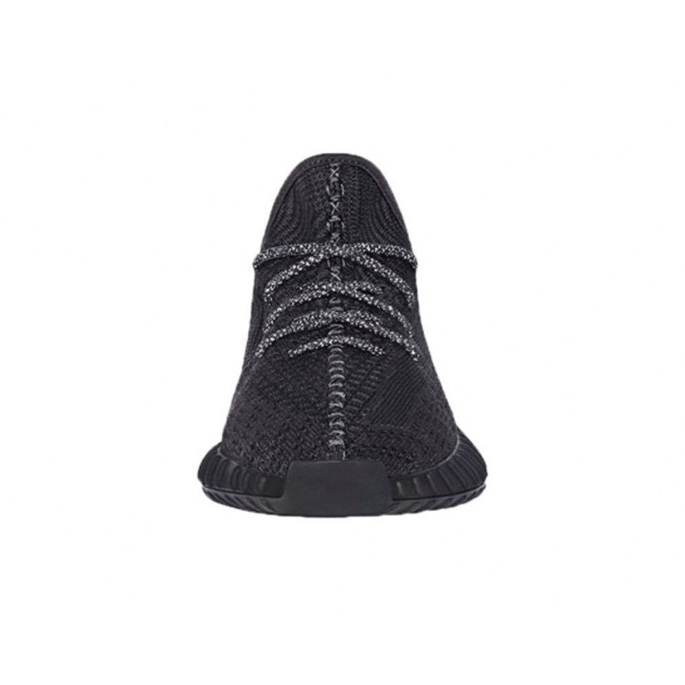 Adidas yeezy boost 350 V2 Black 黑天使慢跑鞋鞋帶反光運動鞋休閒鞋男