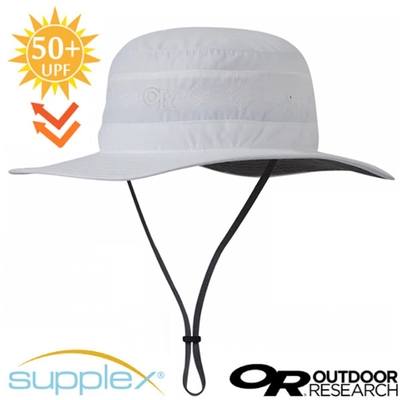 Outdoor Research Solar Roller Sun Hat 超輕防曬抗UV透氣可調可收折中盤帽(UPF 50+) 白/米繡