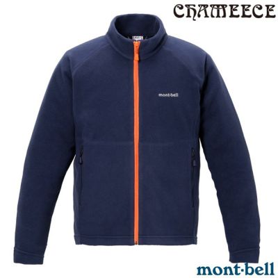 【mont-bell】兒童 CHAMEECE JACKET 輕盈保暖舒適刷毛外套.夾克 1114894 NV 海軍藍