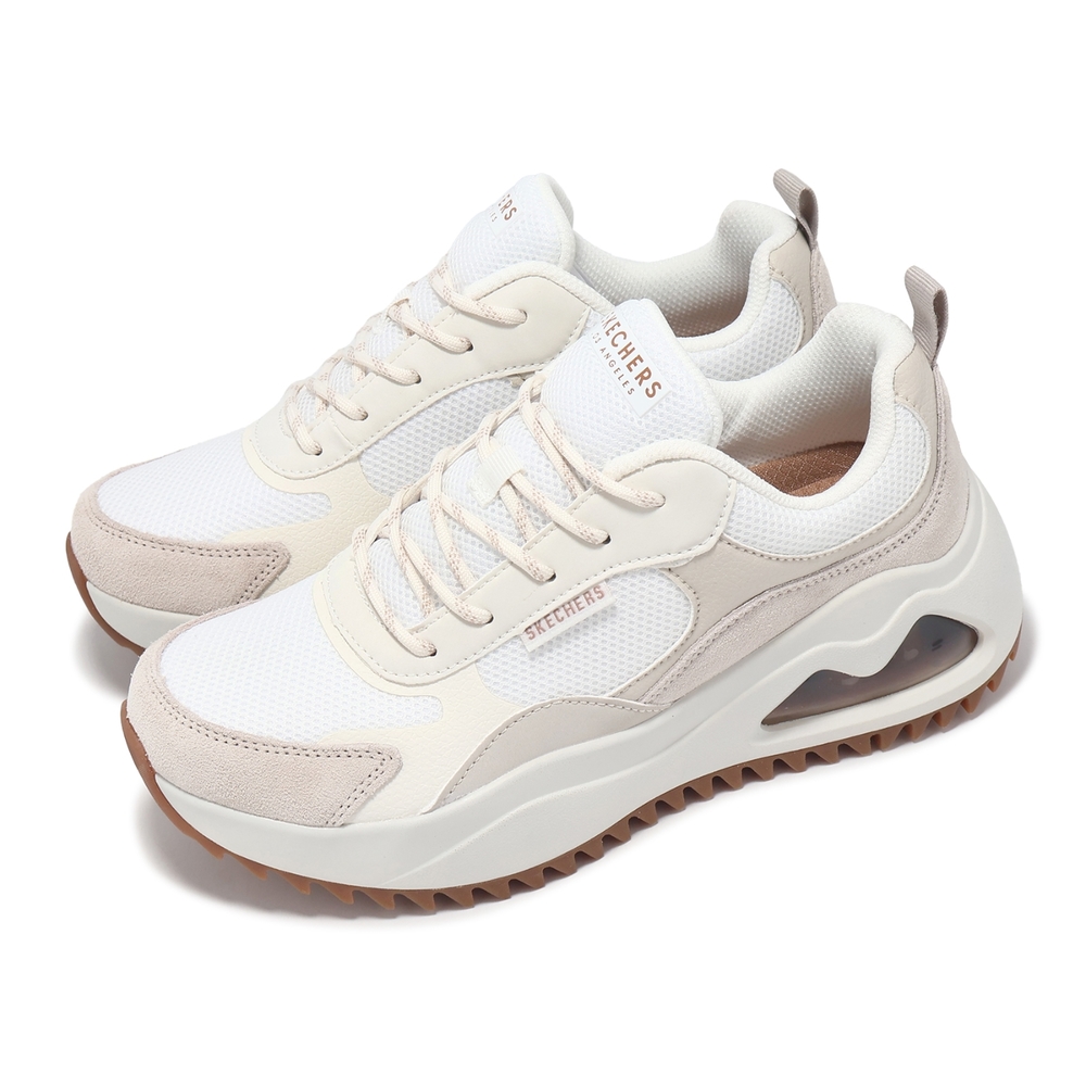 Skechers 休閒鞋Uno Peaks-Hollywood Hikes 女鞋米白厚底緩衝透氣