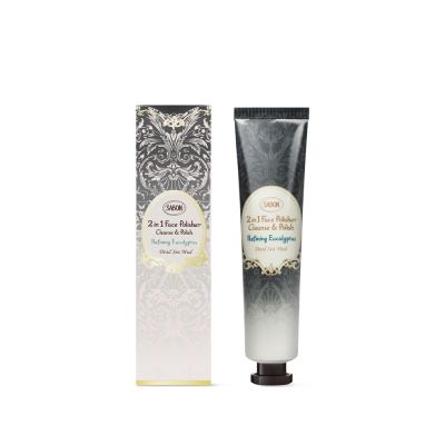 SABON 死海黑礦泥尤加利二合一臉部磨砂膏 60ml