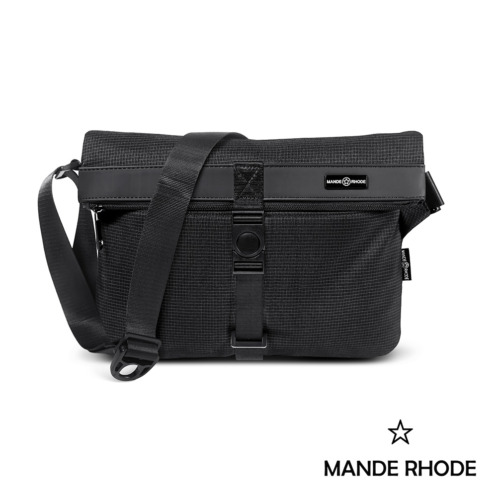 MANDE RHODE - 曼德羅德 - 格紋插扣掀蓋斜背包 - A5888K