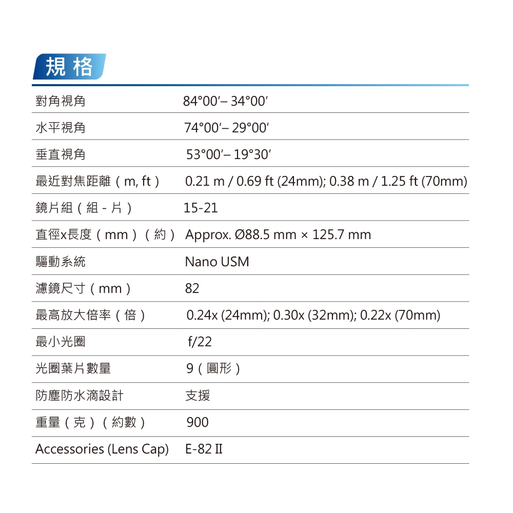 Canon佳能 RF24-70mm f/2.8L - 詳情1