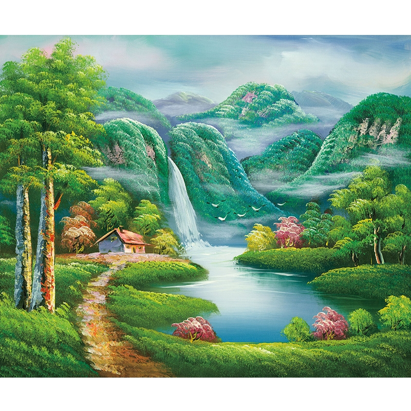 山水画 開運化煞大【*山水畫*山水圖】106x89cm | 開運畫作| Yahoo購物中心