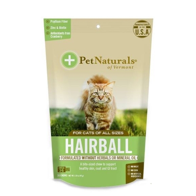 美PetNaturals寶天然【2入組】30粒1.59oz(45g) 健康嚼錠-皮膚好好貓嚼錠(化毛功能) (1PN41-003669)