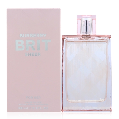 Burberry Brit Sheer for Her 粉紅風格女性淡香水 EDT 100ml (新版) (平行輸入)