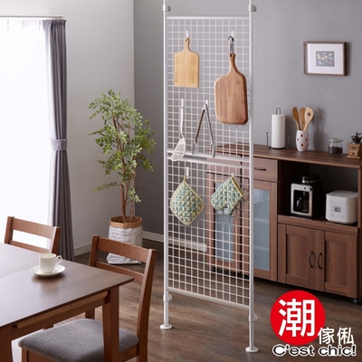 【C'est Chic】晴空樹頂天立地多功能網架-幅65cm-白