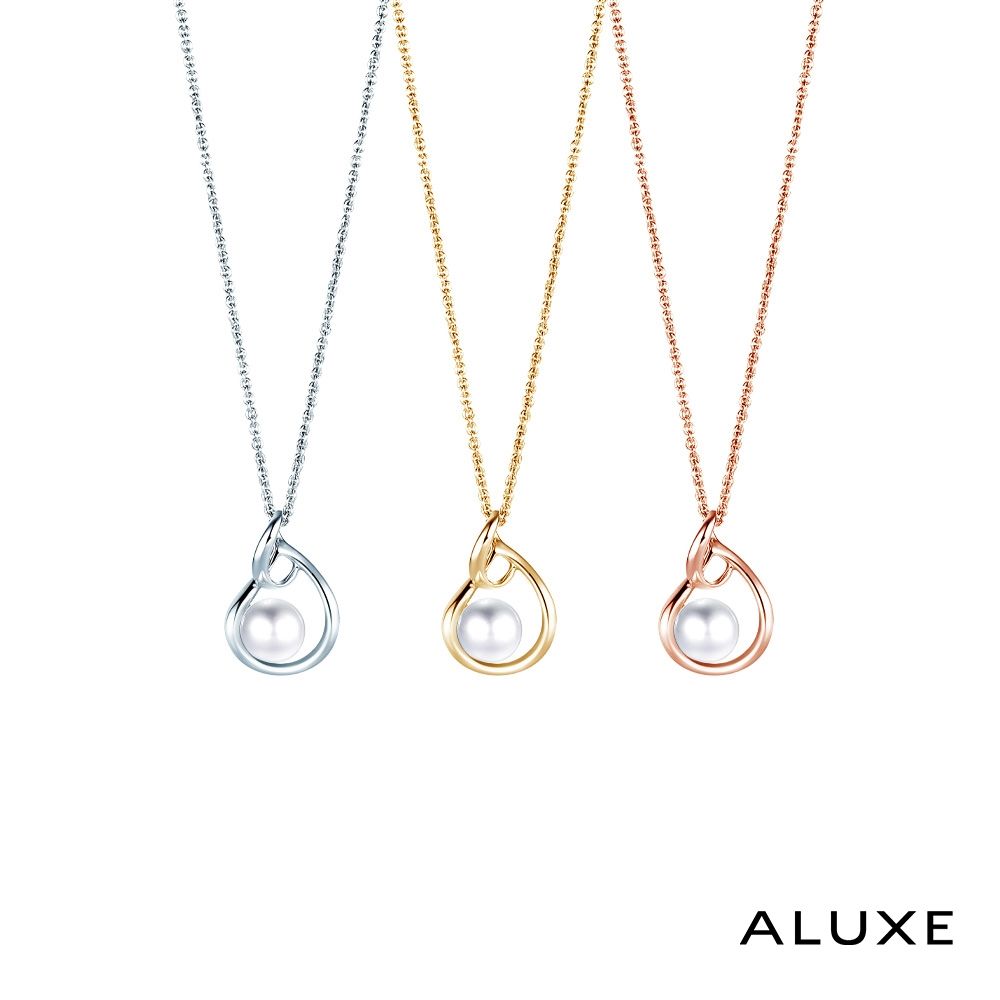 ALUXE 亞立詩 天然淡水珍珠 18K金 珍珠項鍊 雨露之珠 NN0800