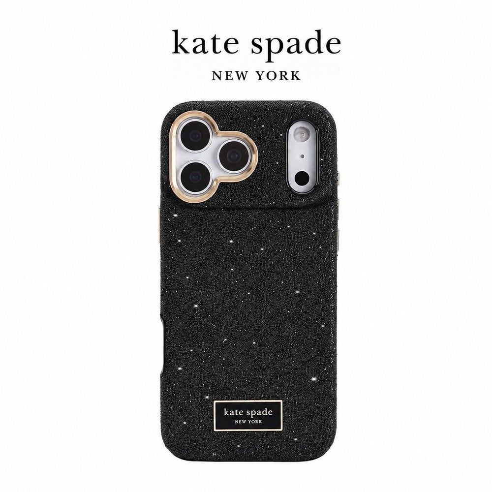 kate spade iPhone 18系列 精品磁吸防摔手機殼 子夜黑