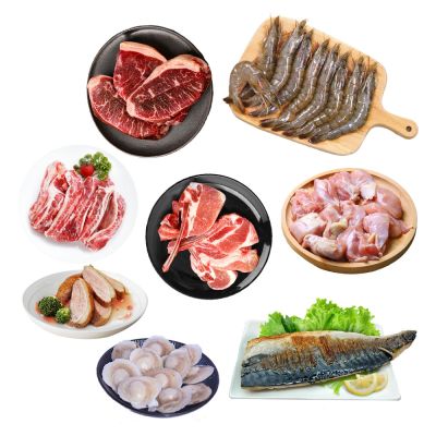 築地一番鮮-8件中秋烤肉組/2.6kg/安格斯牛排/櫻桃鴨/特大白蝦/戰斧豬排...