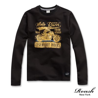 Roush 骷髏騎士美式破版重磅長TEE(2511505)