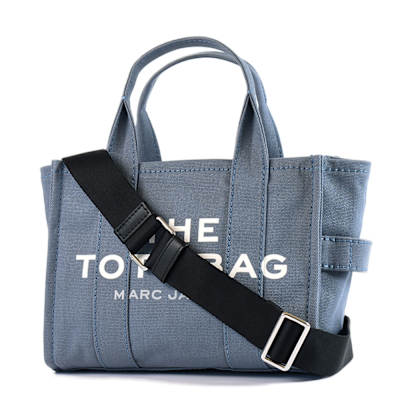 MARC JACOBS 專櫃款 THE TOTE BAG手提/斜背二用包-夜影藍/小