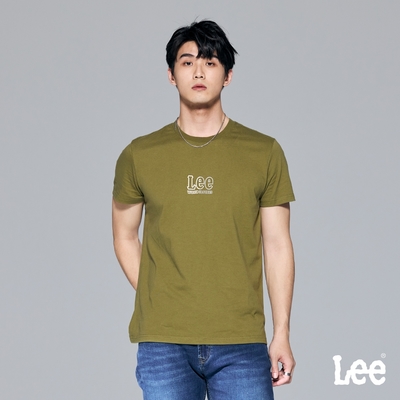 Lee 男款 LEE LOGO 漸層短袖圓領TEE