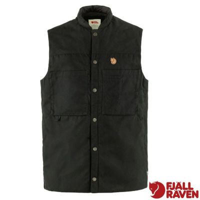 【Fjallraven 北極狐】男 Singi Padded Vest 實用多口袋保暖背心.工作背心/ 86708-550 黑