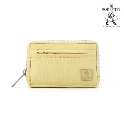 PORTER INTERNATIONAL - 復古品味MORI零錢包 - 鵝黃色