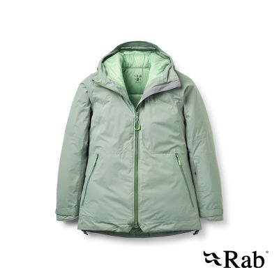 【RAB】Optical Down Jacket Wmns 滑雪防水羽絨連帽外套 女款 深無花果綠 #QWI64