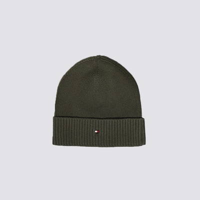 TOMMY 熱銷刺繡Logo毛帽-墨綠色