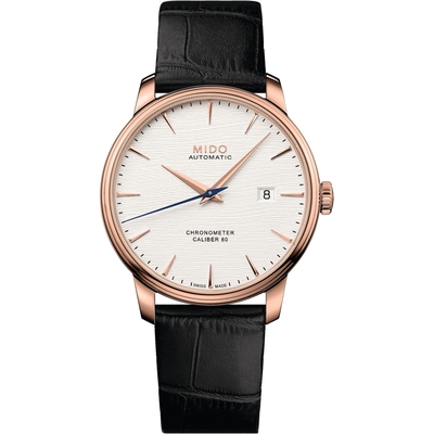 MIDO 美度 官方授權 Baroncelli 永恆系列矽遊絲天文台機械男錶(M0274083603100)-40mm