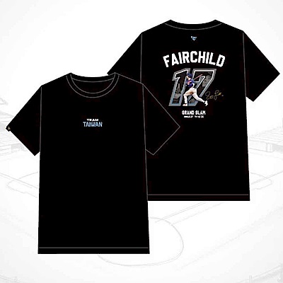 【TAIWOLF台灣狼 X Stuart Fairchild】2026 TEAM TAIWAN 經典紀念T(黑)-Fairchild GS紀念T