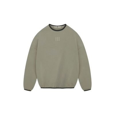 Adidas x Fear of God Athletics Crew 大學踢 麂皮絨 卡其 聯名款 長袖 舒適 IS5304