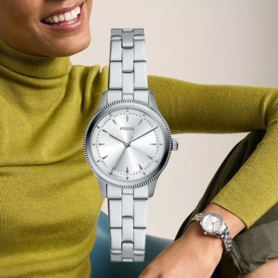 FOSSIL Harlow 復古三針女錶 BQW8016 錶徑30MM
