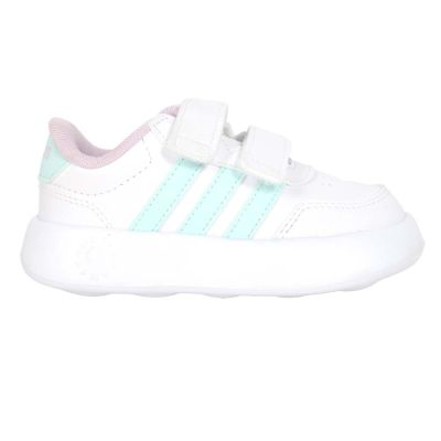 ADIDAS BREAKNET 3.0 CF I 女小童運動休閒鞋-運動 休閒 JS3677 白淺綠粉