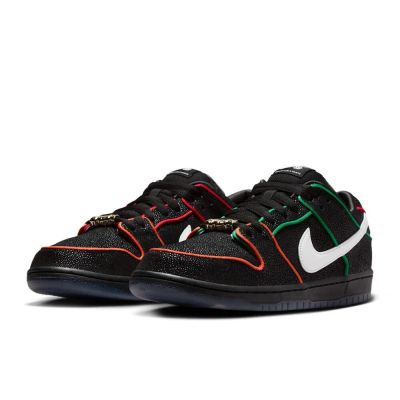 Bronx Girls Skate x Nike SB Dunk Low 黑 聯名 顆粒皮革 運動鞋 男鞋 HV1664-001