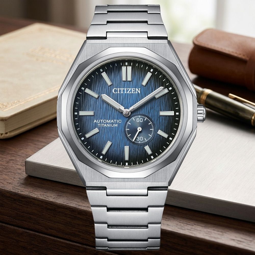 CITIZEN星辰 Mechanical Zenshin 新鈦度 復古機械腕錶 七夕 情人節 送禮 40.5mm / NK5020-58M