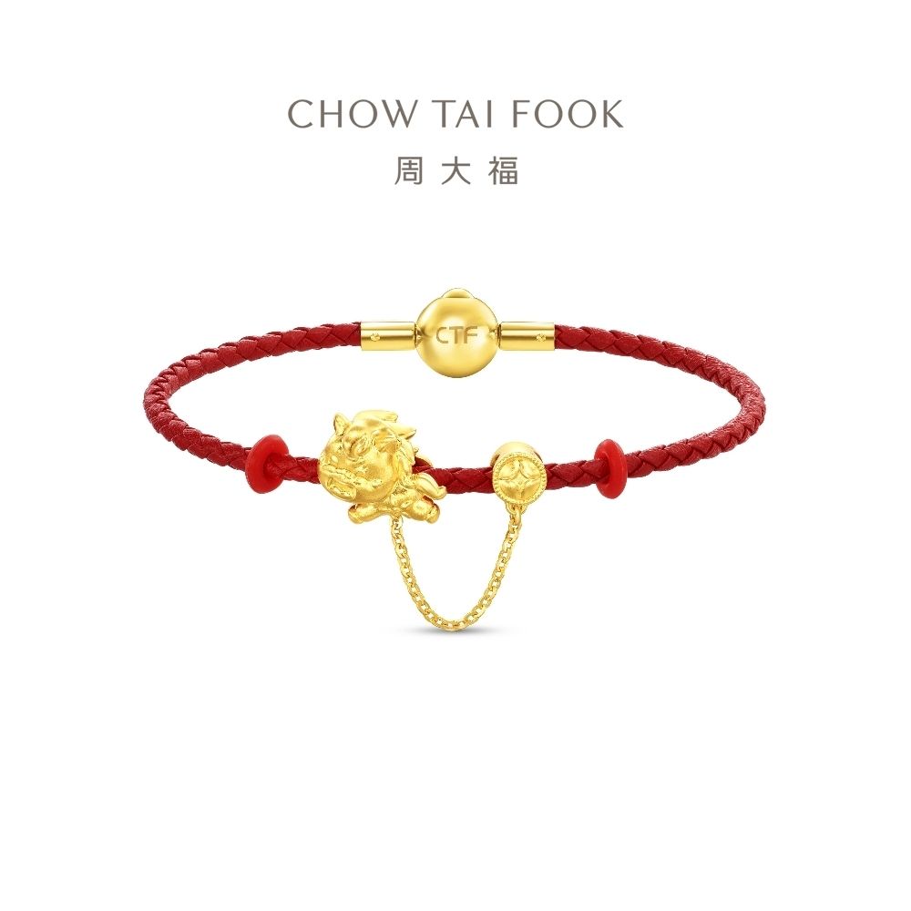 周大福 馬年生肖 星願小馬 黃金串珠