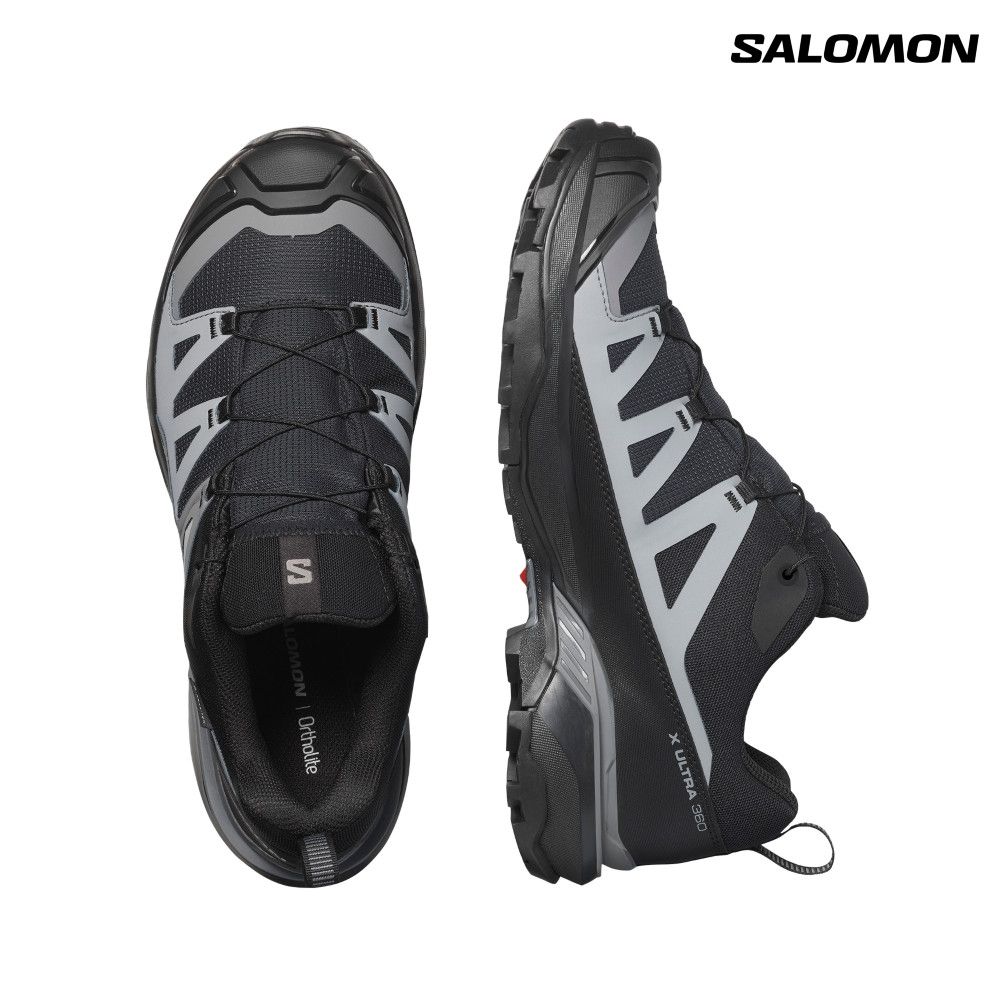 Salomon索羅門】X ULTRA 360 GORE-TEX 男款防水低筒登山鞋黑/磁鐵黑