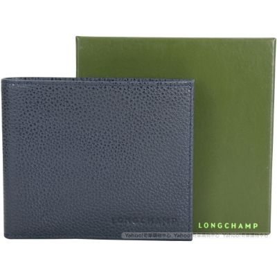 LONGCHAMP Foulonne 專櫃$5,400 牛皮對折短夾均一價