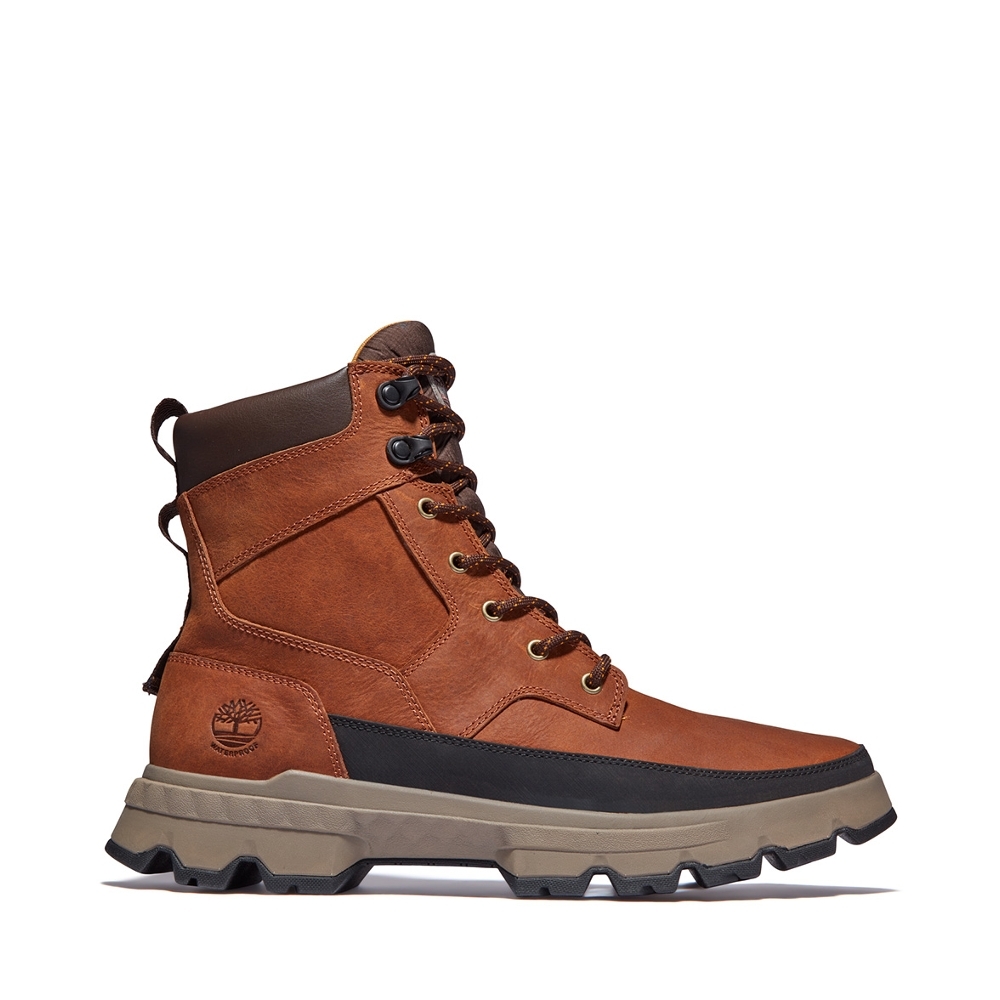 Timberland 男款鐵鏽色GREENSTRIDE磨砂革防水靴|A285AF13 | 靴子
