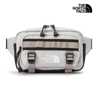 【The North Face 官方旗艦】北面男女款淺灰色DWR防潑水休閒腰包｜8BK5XA7