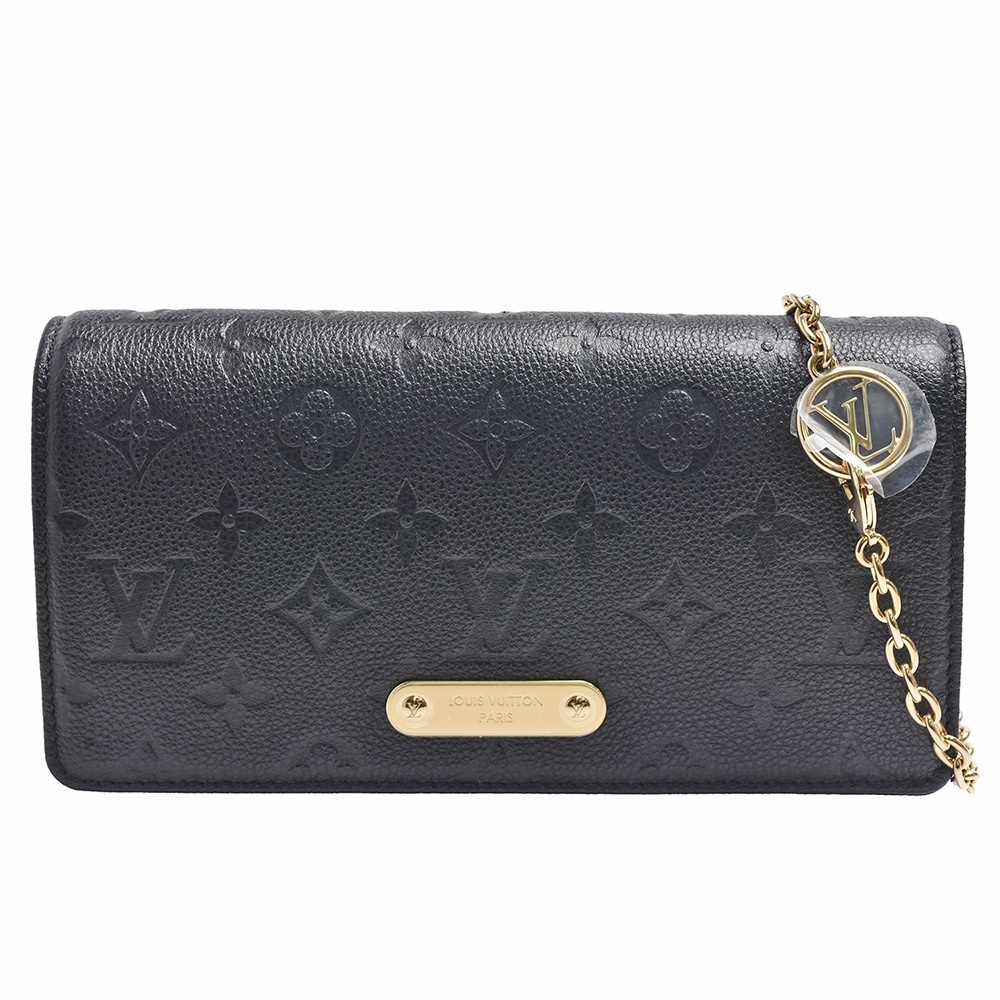LV Louis Vuitton路易威登M46919 Wallet On Chain Lily Empreinte壓花