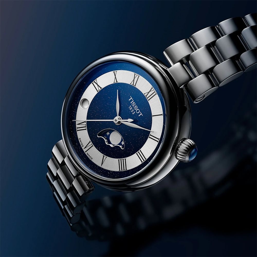 TISSOT 天梭錶 官方授權 Desir系列 月相顯示 時尚腕錶 女錶 禮物-T1522231149300/29.6mm