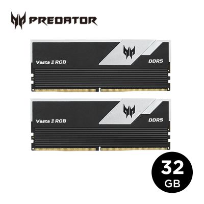 ACER 宏碁 Predator Vesta2 DDR5-6000 32G(16*2)黑 RGB 超頻桌上型