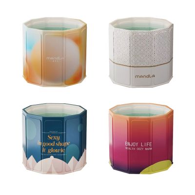 Reddot紅點生活  免安裝便攜收納加厚摺疊泡澡桶 (豪華大禮包贈:排水管/注水坐墊/收納袋)