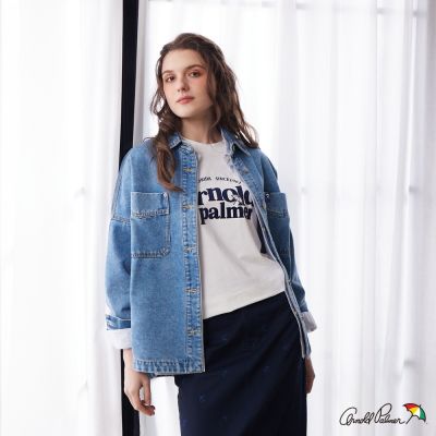 Arnold Palmer -女裝-雙口袋寬鬆版襯衫式外套-兩色選