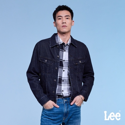 Lee 男款 牛仔外套 深藍洗水｜Modern