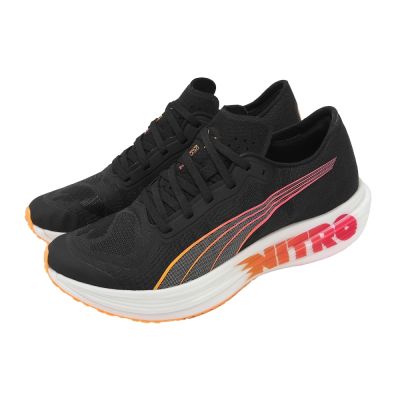 Puma 競速跑鞋 Deviate NITRO Elite 2 男鞋 黑橘 碳板 輕量 緩衝 運動鞋 30969501