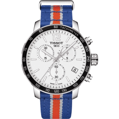 TISSOT 天梭 官方授權 X NBA ：紐約尼克隊特別版腕錶 開學購物季 送禮首選-42mm T0954171703706
