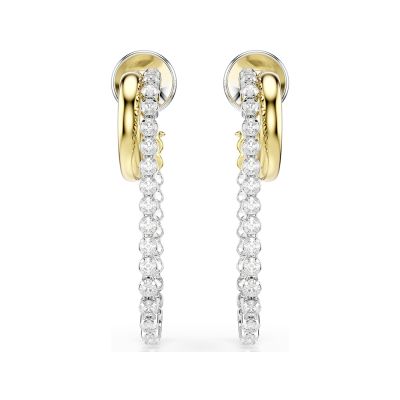 SWAROVSKI 施華洛世奇 Hyperbola 流動光影大圈鋯石耳環 周年慶獻禮 送禮推薦 5749366