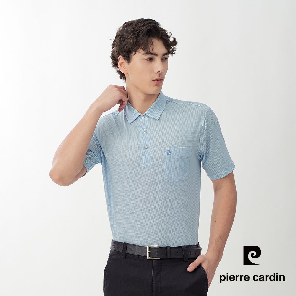 Pierre Cardin皮爾卡登 網路獨家 男款 輕薄涼爽印花短袖POLO衫(多款任選) (D款(印花))