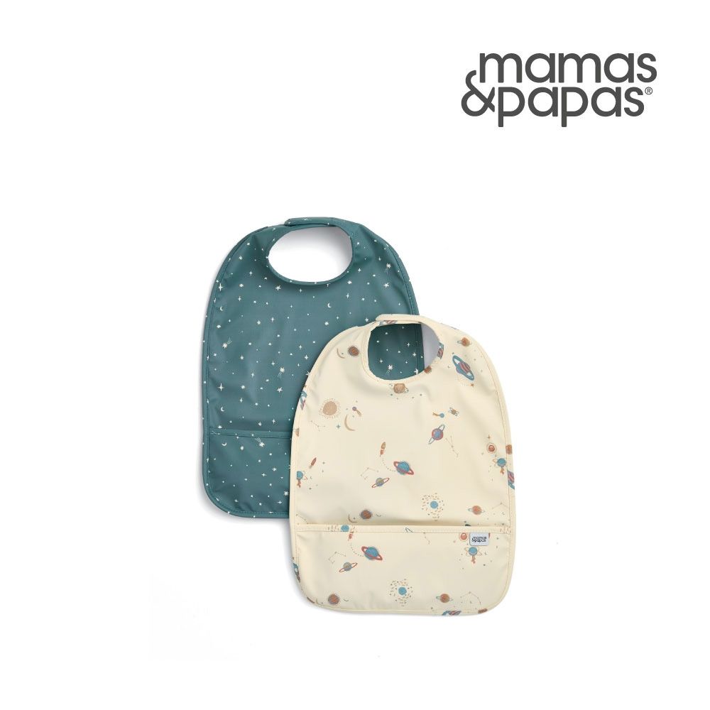 Mamas&Papas 星河漫遊-口袋圍兜(2入)